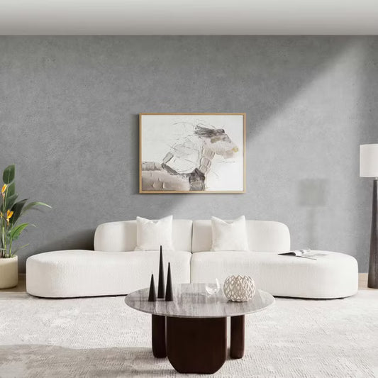 Randeer 4 seater sofa -cream