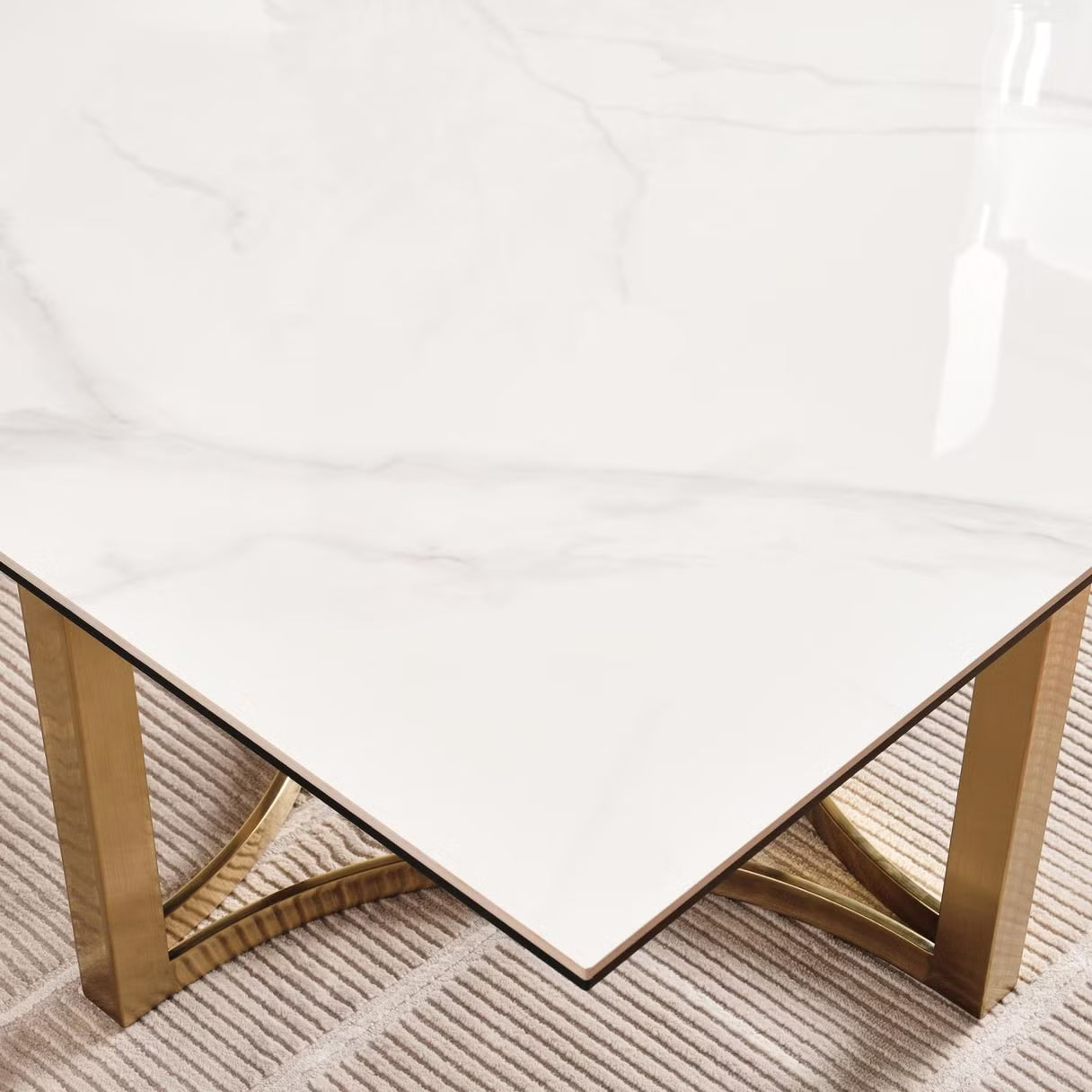 Tope new coffee table - white gold