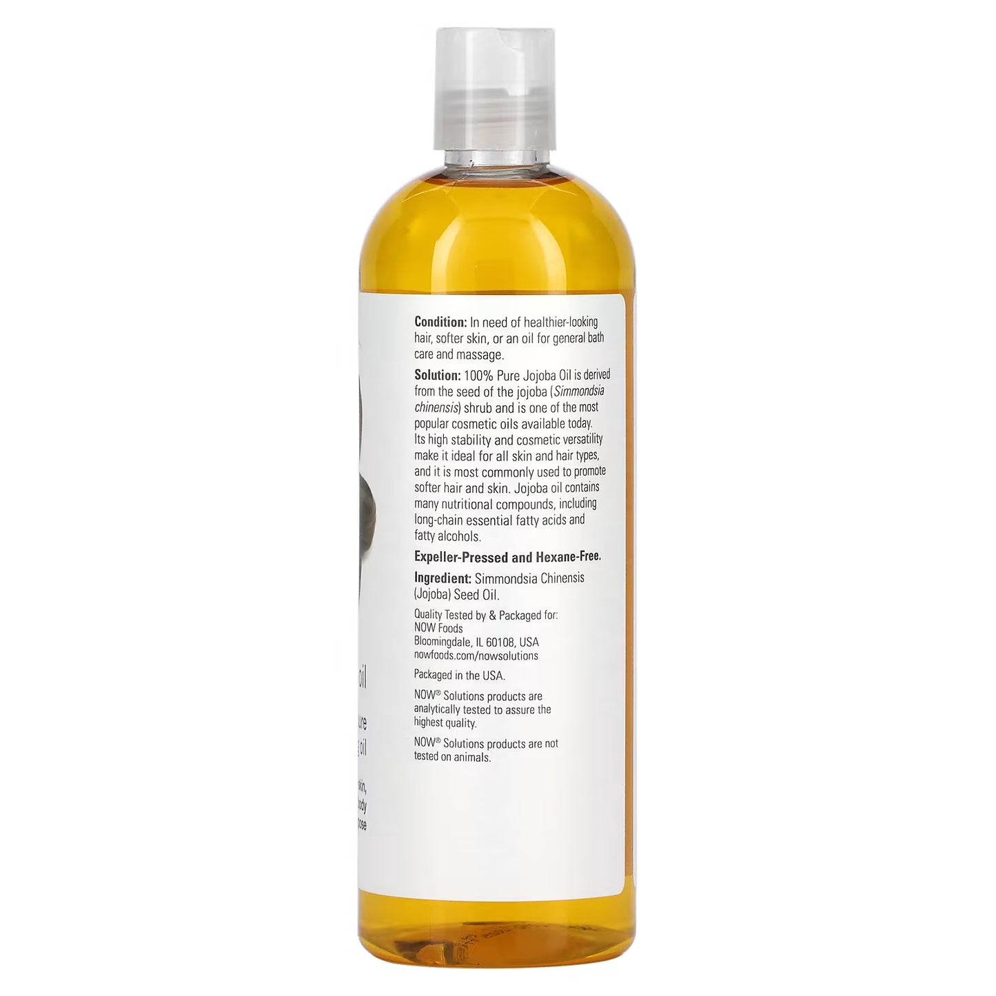 NOW Foods، حلول، زيت الجوجوبا، 16 أونصة سائلة (473 مل)