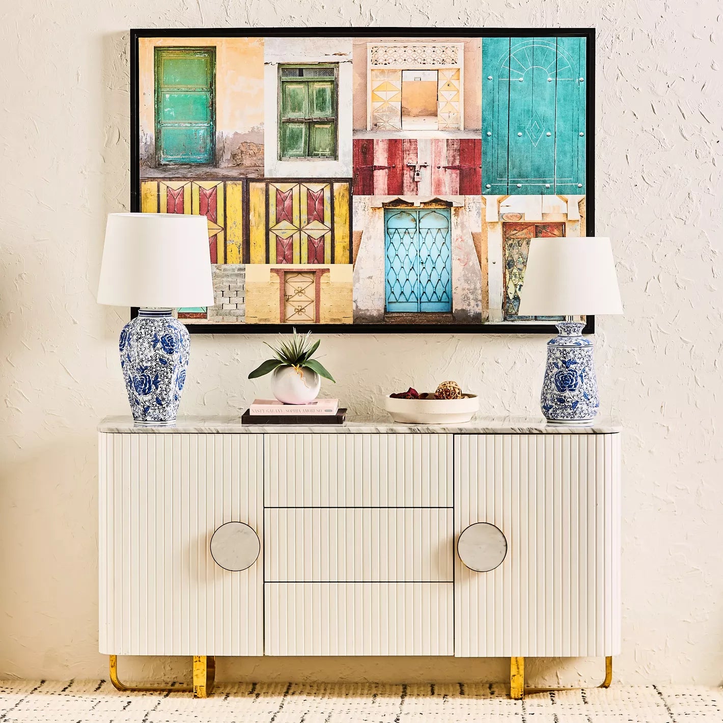 مصباح طاولة سيراميك كاتالينا - 63 سم