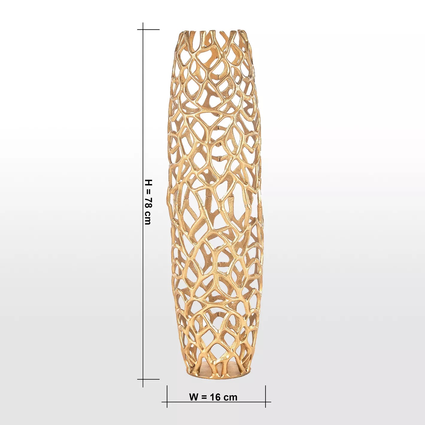 Trellis Metal Floor Vase - 78 cm