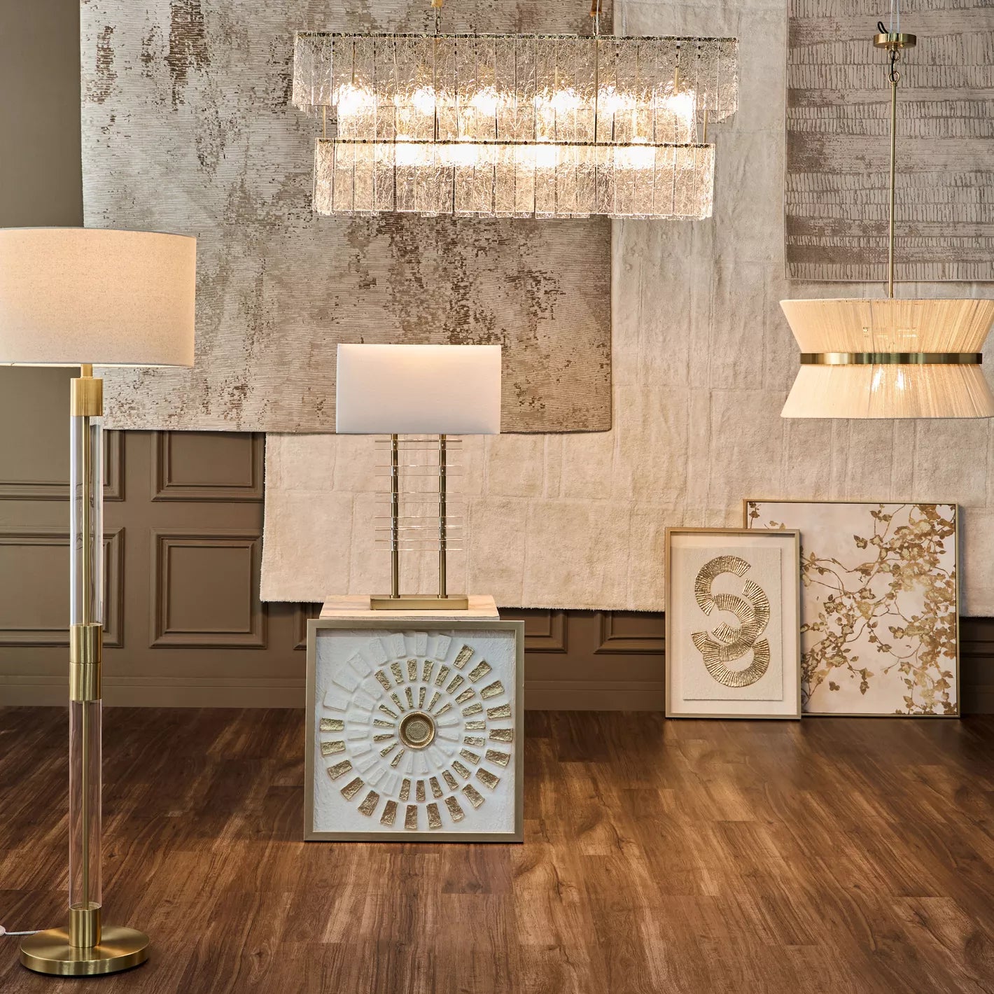 مصباح أرضي أكريليك لوتي - 157 سم