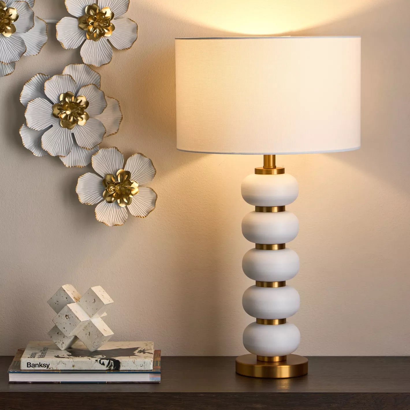 مصباح طاولة معدني من ليرا - 69 سم