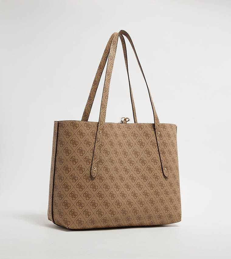 GUESS ECO Monogram Patterned Tote Bag Set