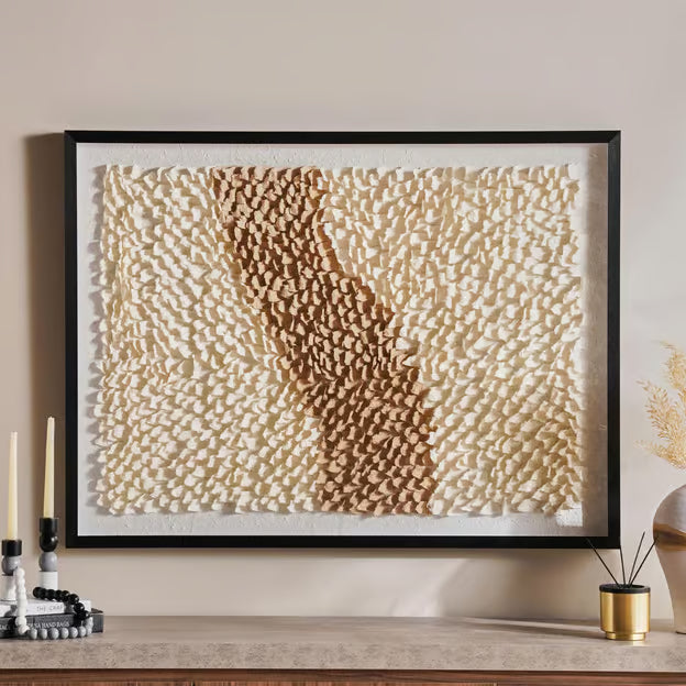 Rene Handmade shadow box 90x120cm - off white