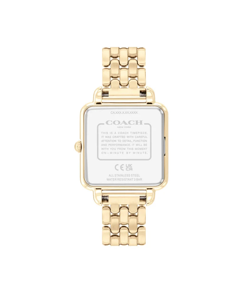 ساعة COACH التناظرية بسوار من الفولاذ