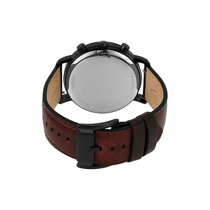 FOSSIL Bq2461 Leather Strap Analog Watch