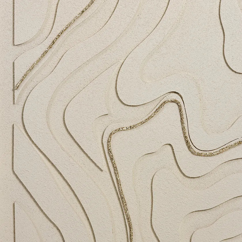 Mash Framed Wall Art, Cream - 82x122cm