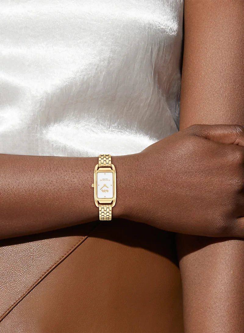 ساعة COACH التناظرية بسوار من الفولاذ