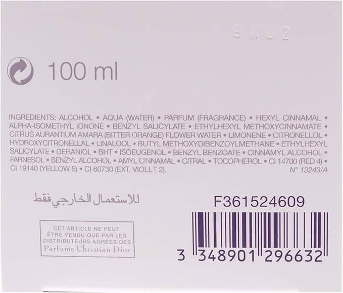 Christian Dior J'adore Eau De Toilette Spray for Women