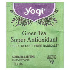 Yogi Green Tea Super Anti-Oxidant - 16 Tea Bags (Pack of 6)