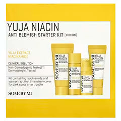 SOME BY MI، Yuja Niacin، إصدار مجموعة أدوات مكافحة الشوائب، مجموعة مكونة من 4 قطع