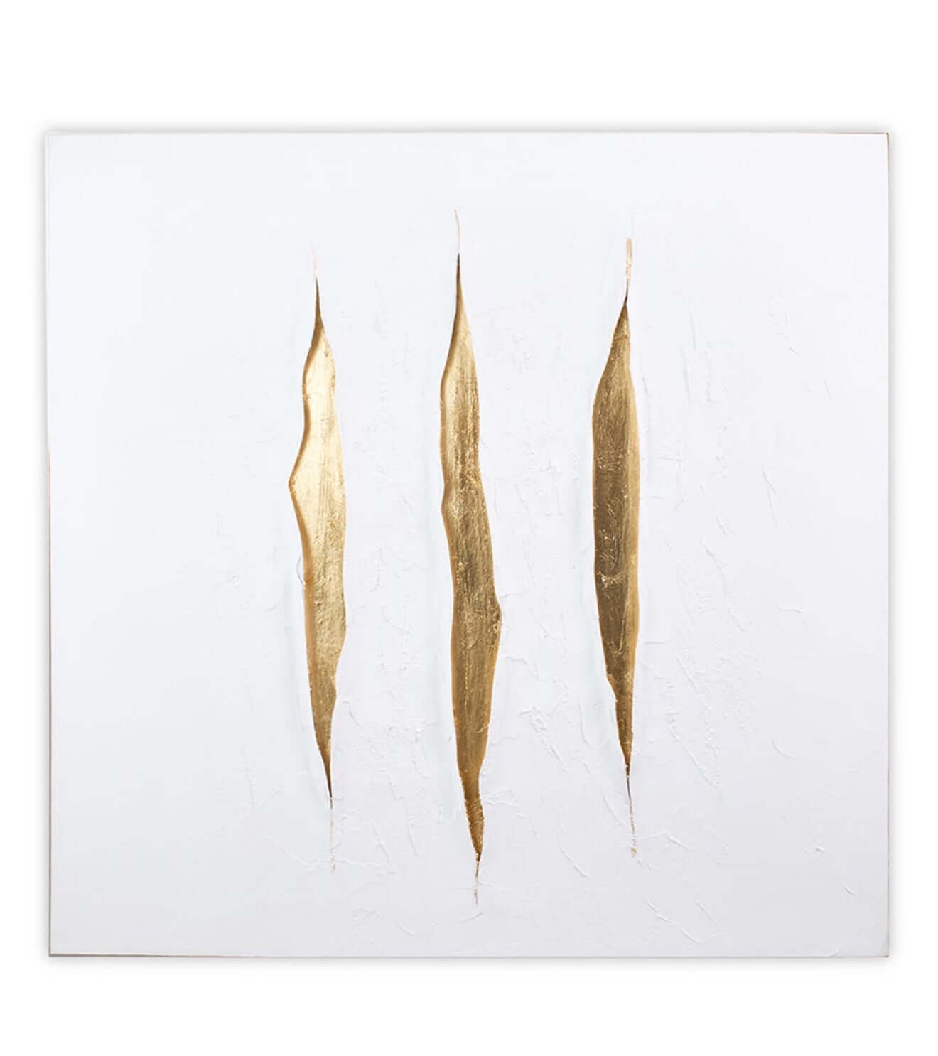 Abstrast wall art gold & white