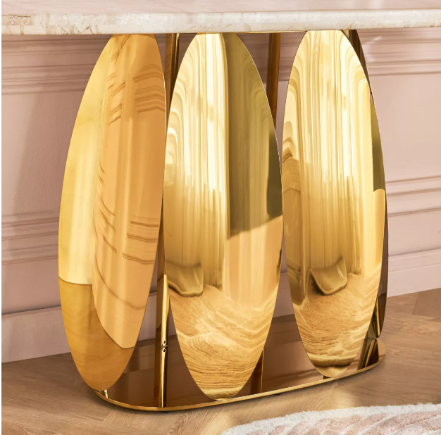 Aqiya Console Table with Mirror