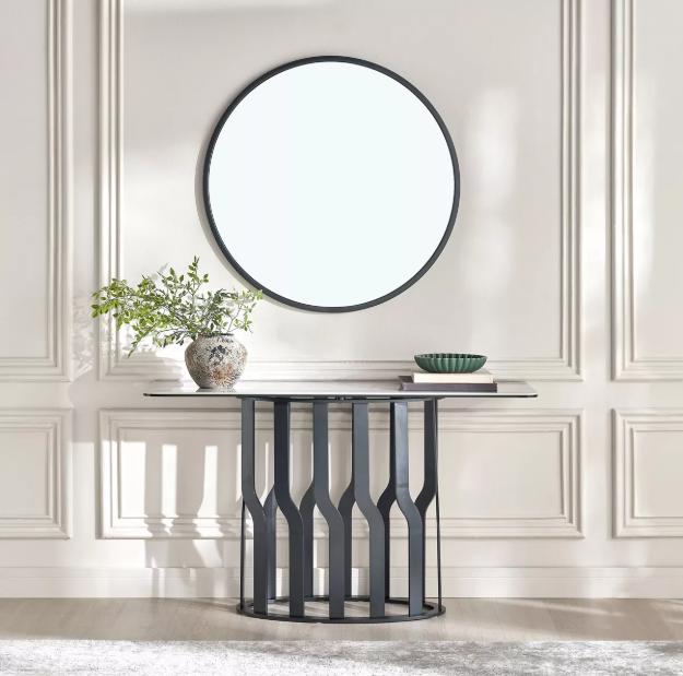Treccio Console Table with Mirror