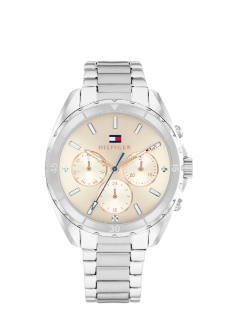TOMMY HILFIGER Analogue Multifunction Watch with Steel Bracelet