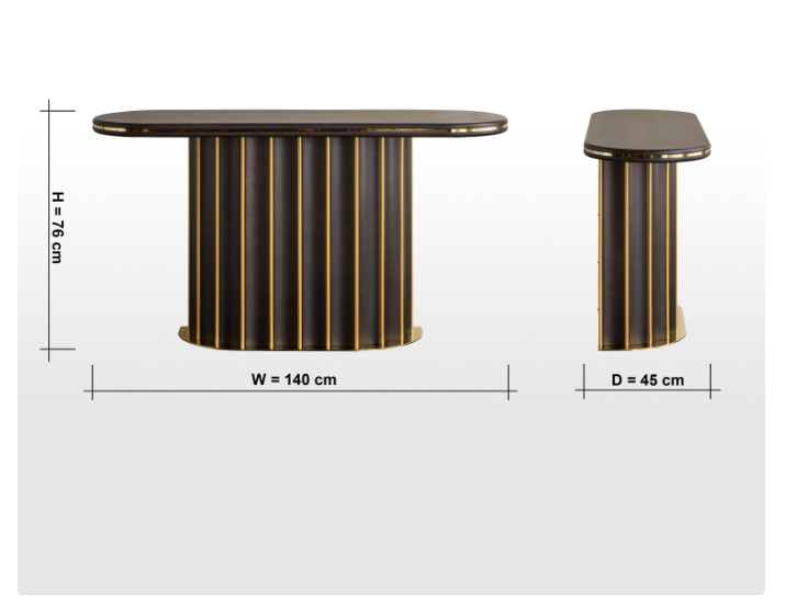 Telier Console Table with Mirror