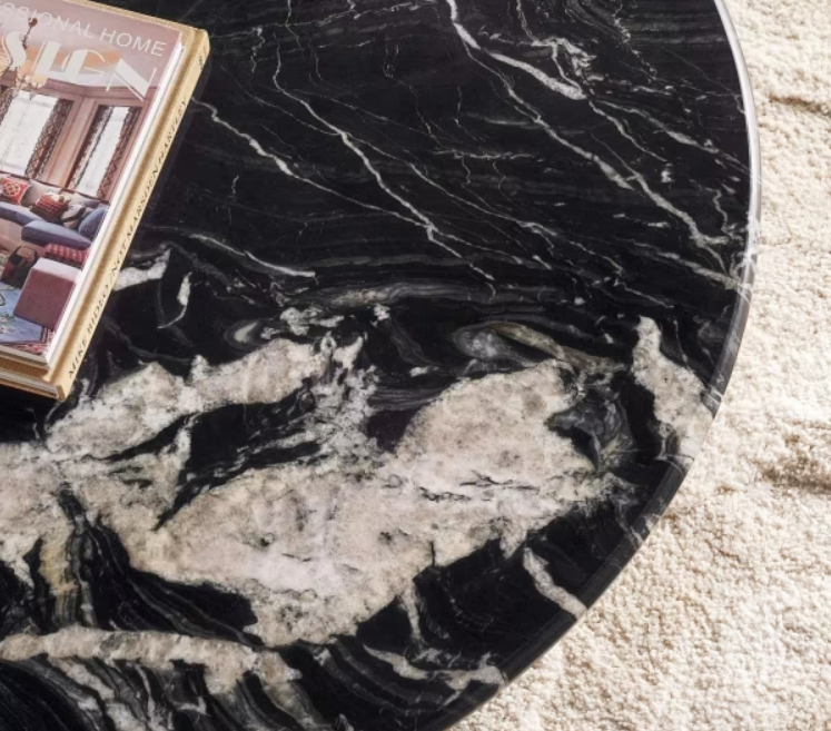 Tella coffee table marble - black