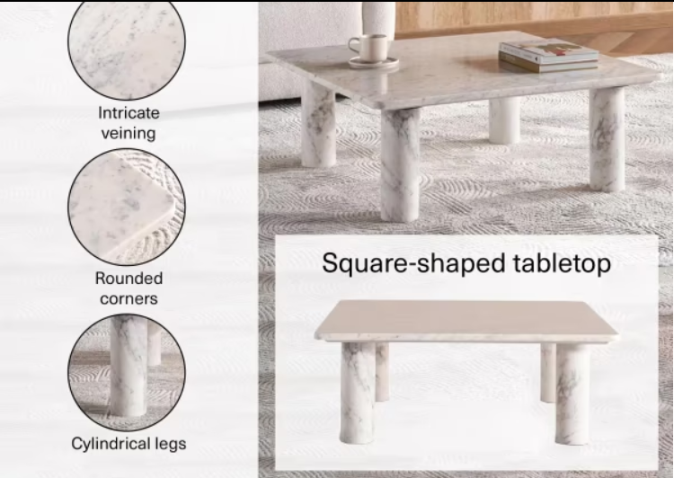 Venor coffee table marble - natural