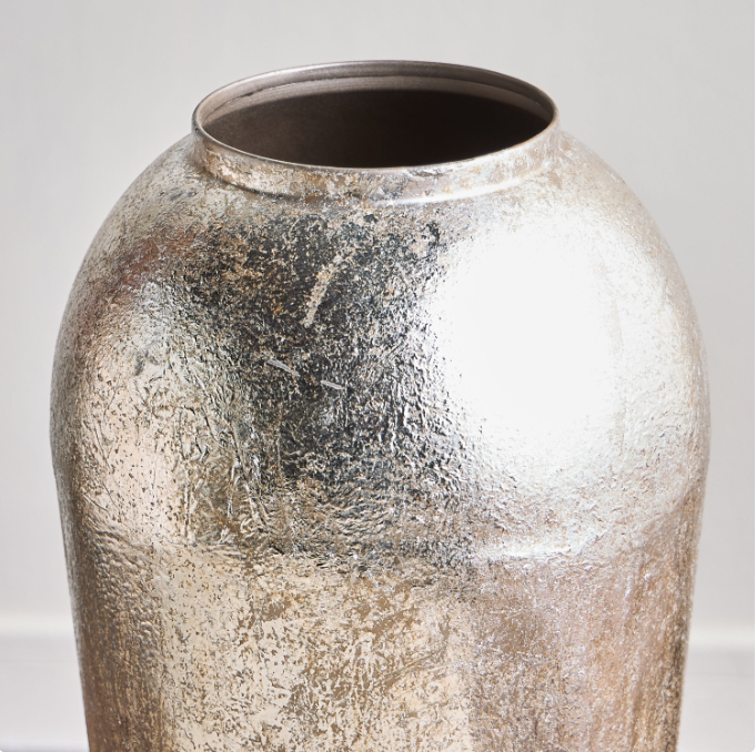 Rose Metal Floor Vase - 81 cm