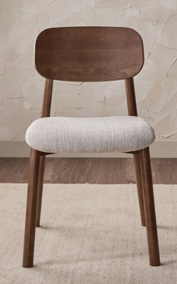 harcoal Fabric Dining Chair