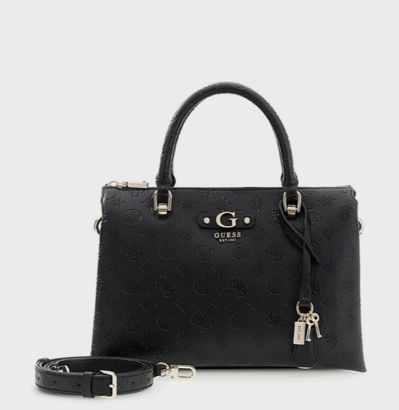 Guess DITA Logo Debossed Satchel Bag