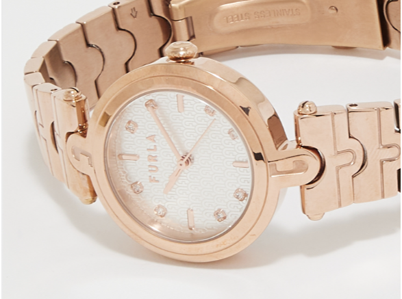 Furla ARCH-BAR Stone Embellished Analog Watch