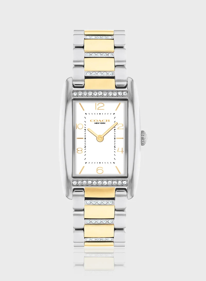 ساعة COACH التناظرية بسوار من الفولاذ
