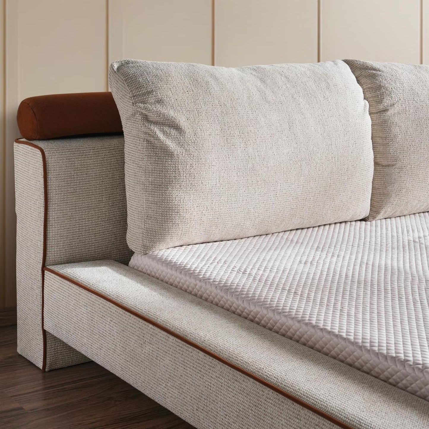 غرفة نوم جودسون، 5 قطع، 180×200 سم، أبيض عاجي 