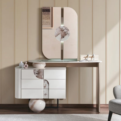 غرفة نوم جودسون، 5 قطع، 180×200 سم، أبيض عاجي 