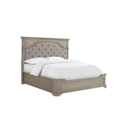 Oak 5 pcs bedroom set 180x200 cm - grey