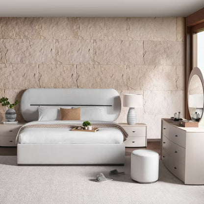 Rielly 6 pc bedroom set 180x200 cm - matte grey