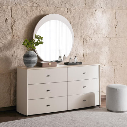 Rielly 6 pc bedroom set 180x200 cm - matte grey