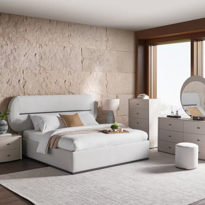 Rielly 6 pc bedroom set 180x200 cm - matte grey