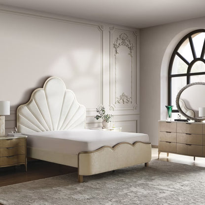 طقم غرفة نوم كلاسيكي من 5 قطع 180x200 سم - شامبانيا 