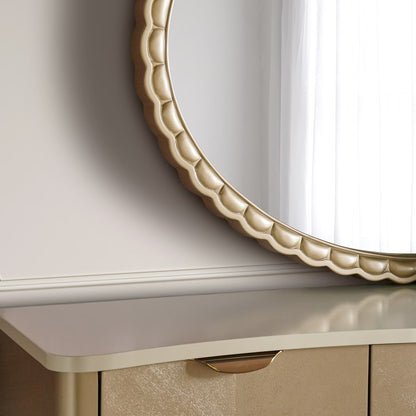 طقم غرفة نوم كلاسيكي من 5 قطع 180x200 سم - شامبانيا 