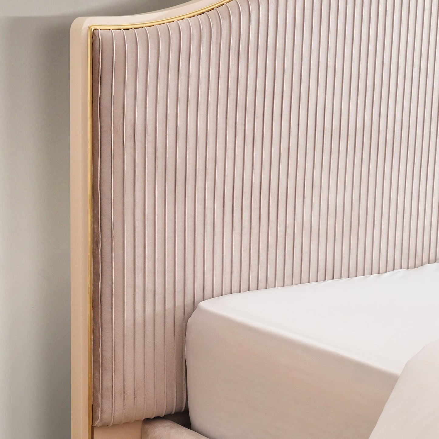 Riyah 6 pc bedroom set 180x200 cm - matt beige