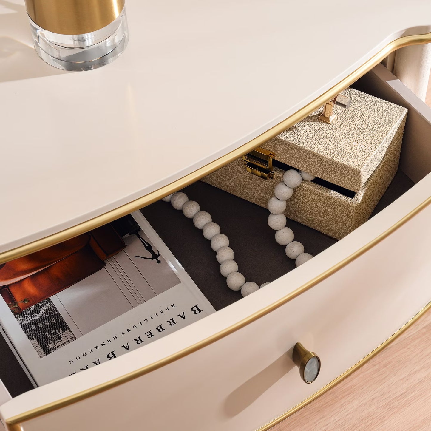 Riyah 6 pc bedroom set 180x200 cm - matt beige