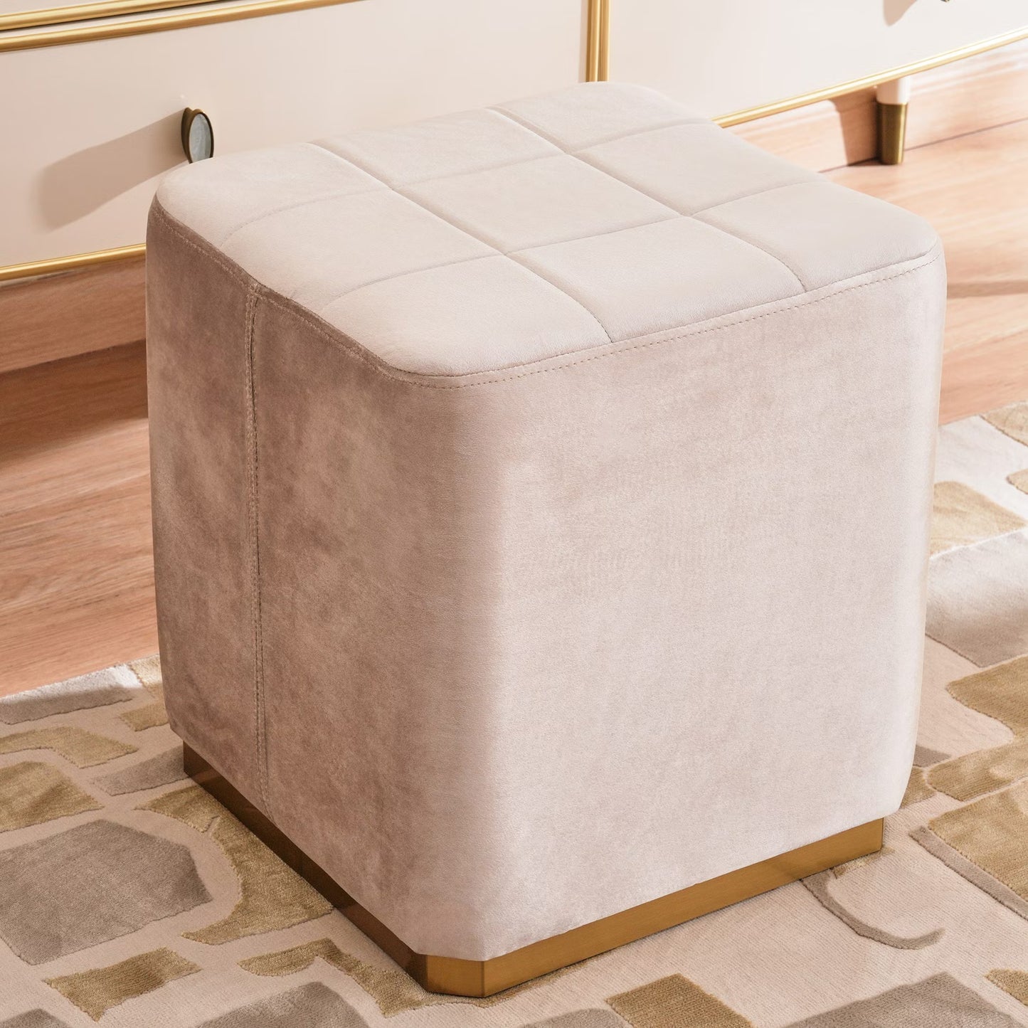 Riyah 6 pc bedroom set 180x200 cm - matt beige