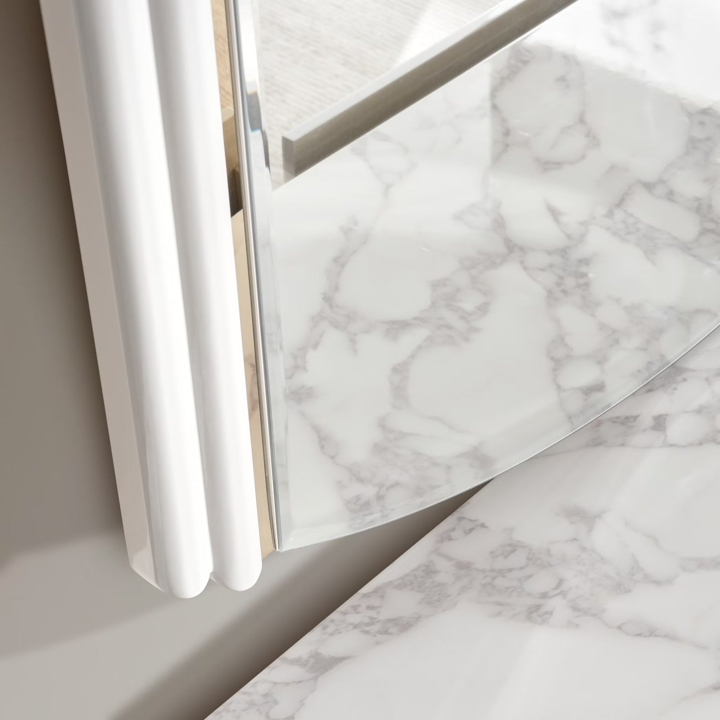 Loway 6 pc bedroom set 180x200 cm - high gloss light grey