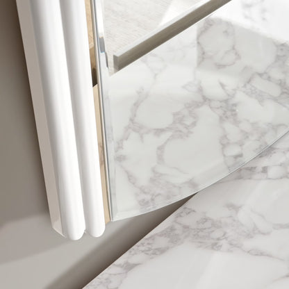 Loway 6 pc bedroom set 180x200 cm - high gloss light grey