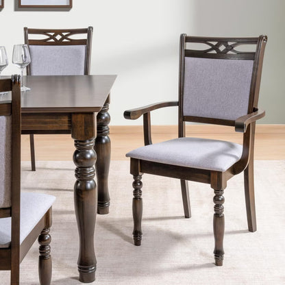 طقم طعام بايلون 1+2+6 خشبي - بني بيج