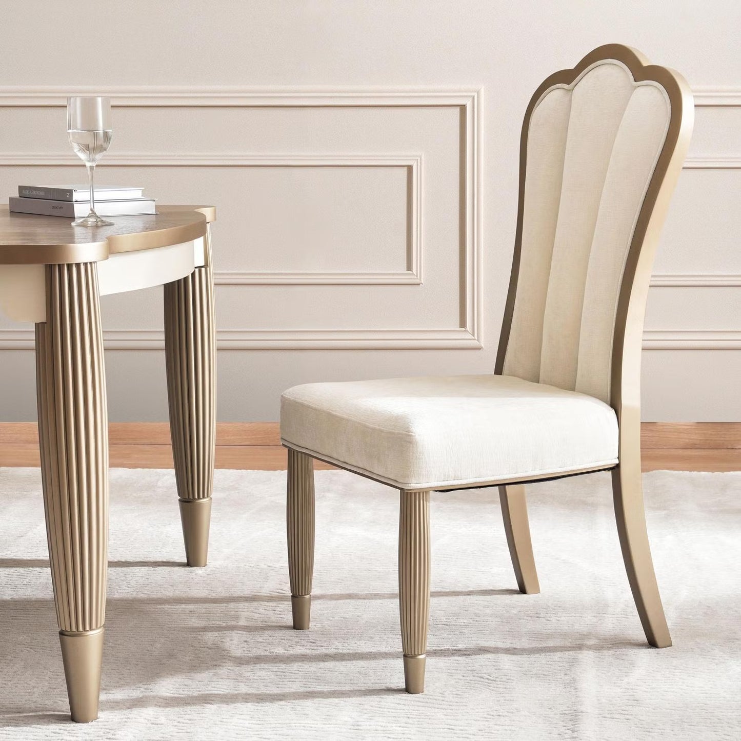 Yucerne 1+10 dining set - champagne