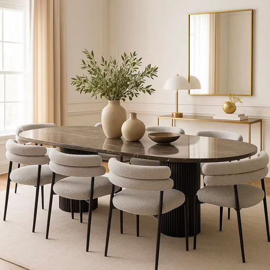 طقم طعام فيرا 1+8 مقاعد مع كراسي تشاسلر 