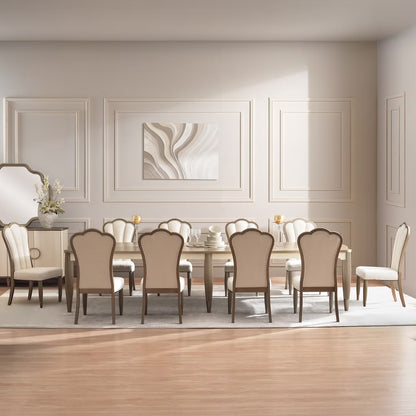 Yucerne 1+10 dining set - champagne