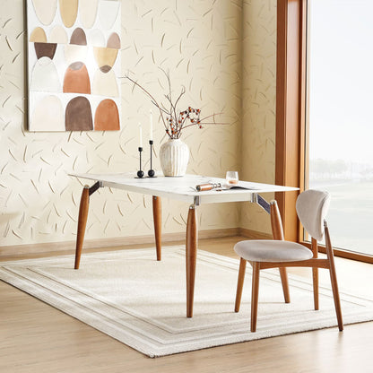 طقم طعام لونيا 1+6 مقاعد مع مجموعة كراسي لونيا 