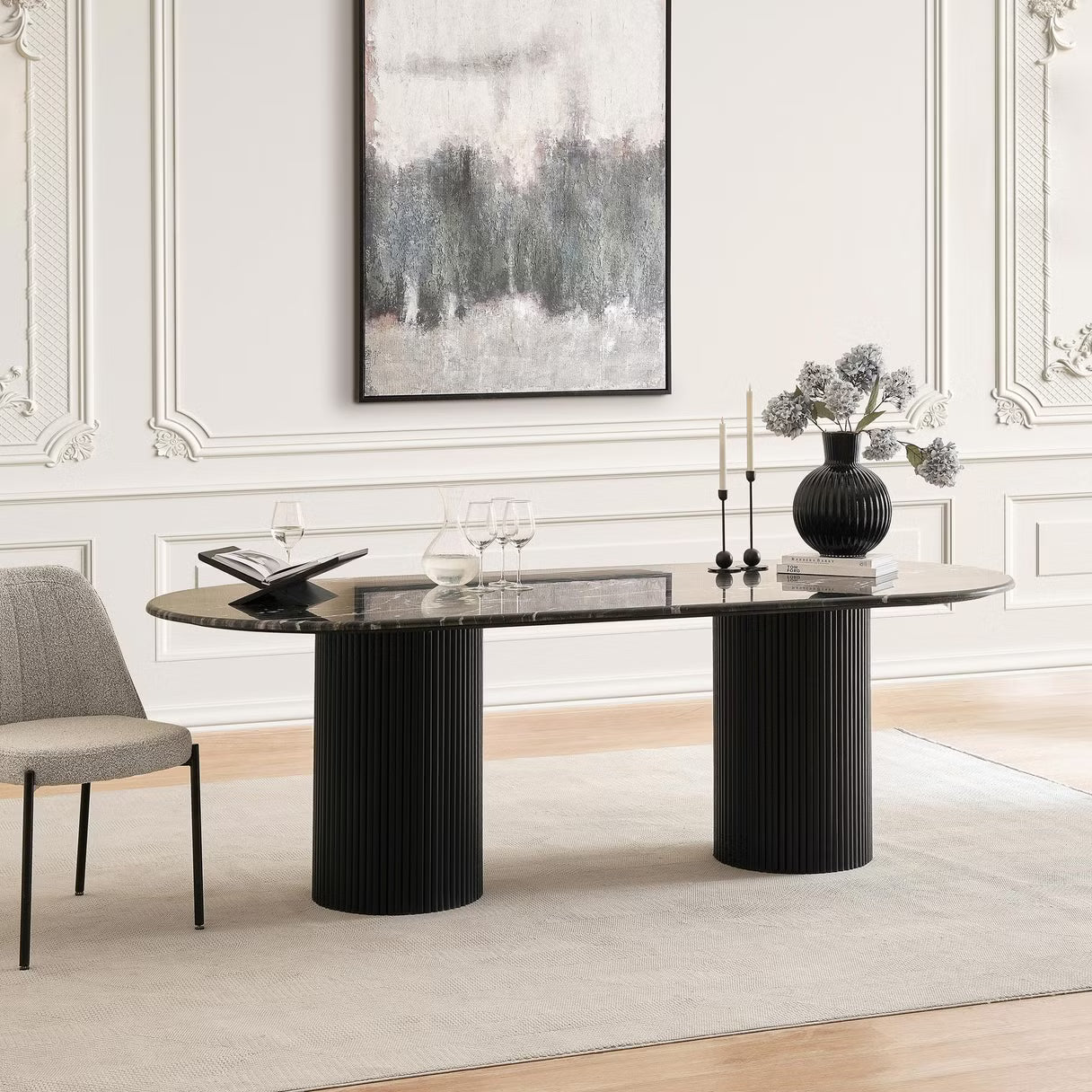 طقم طعام فيرا 1+8 مقاعد مع كراسي تشاسلر 