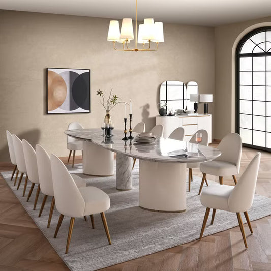 Aliyan 1+12 seater dining set with Algerone chairs package