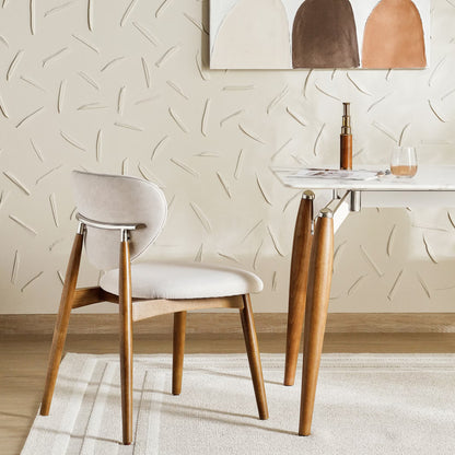 طقم طعام لونيا 1+6 مقاعد مع مجموعة كراسي لونيا 