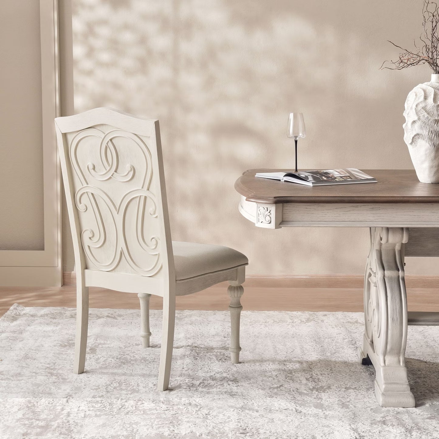 طقم طعام Adian 1+8 مقاعد مع مجموعة كراسي Adian 